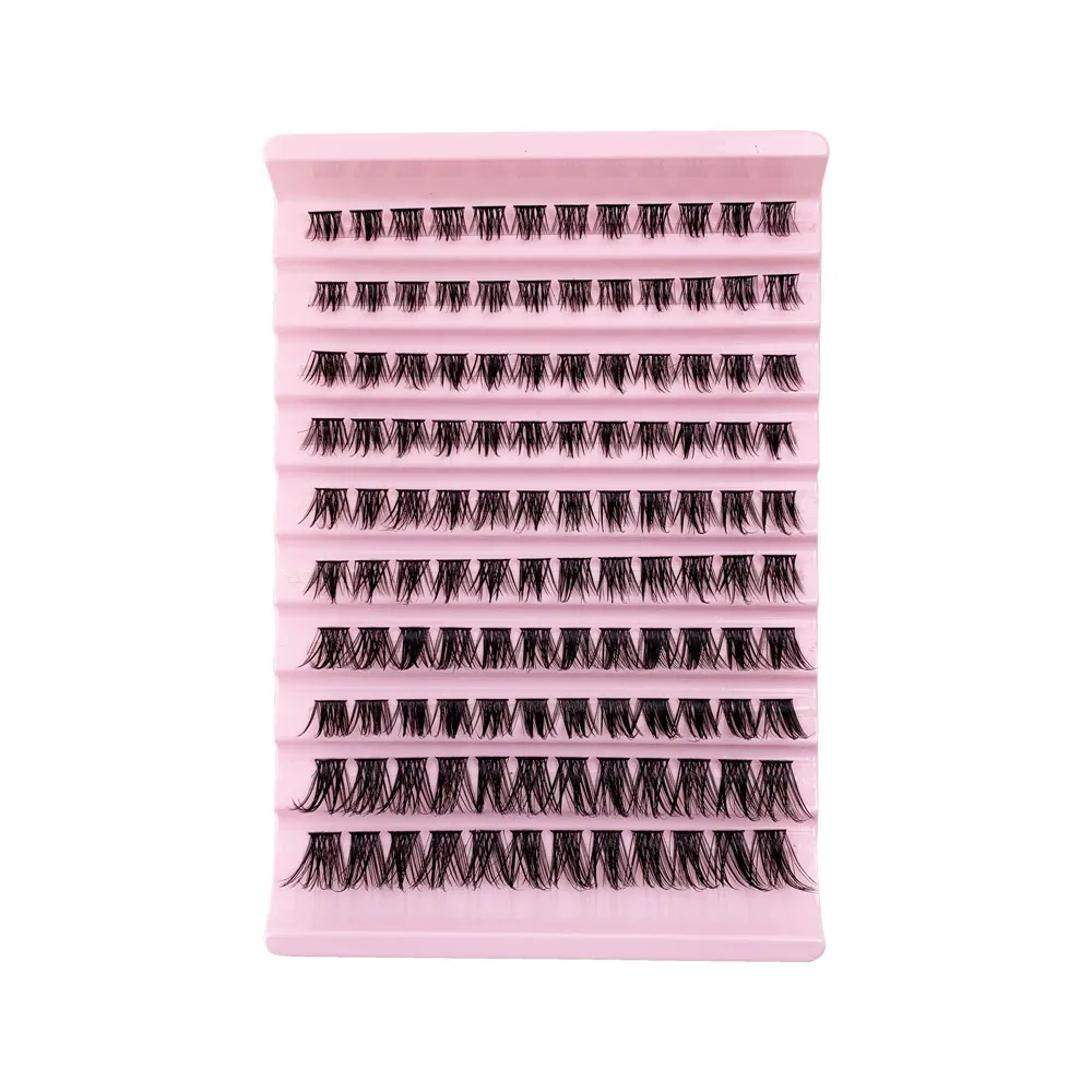 feather lash clusters, self-grafting eyelashes, segmented individual lashes, wispy lashes, DIY lash extensions, individual cluster lashes, feather eyelash extensions